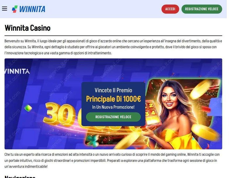 Winnita casino a Italy